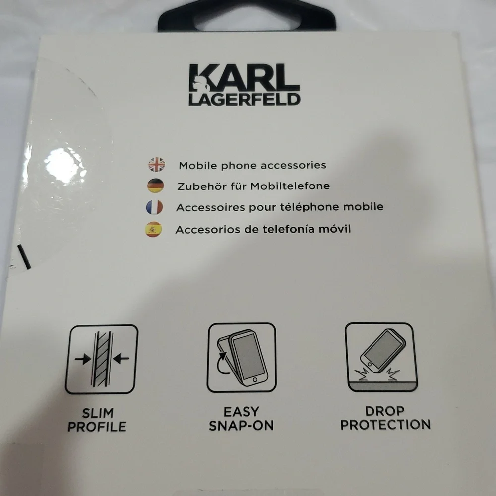 Karl Lagerfeld black iPhone 13 Pro slim profile phone case brand‎ new